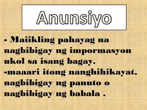 anunsyo panaginip|Halimbawa Ng Anunsyo – Kahulugan Ng Anunsyo At +10.